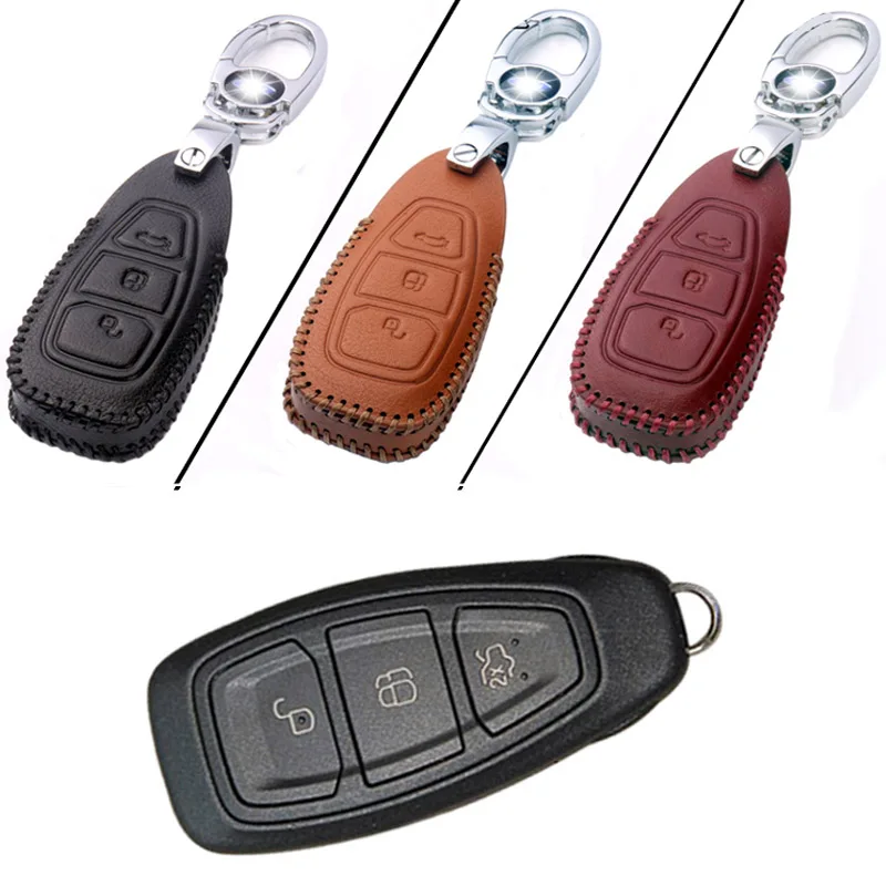 Genuine PU Leather 3 Button Remote Key Bag Case Fob Holder Chain For Ford Series A Style
Genuine PU Leather 3 Button Remote Key Bag Case Fob Holder Chain For Ford Series A Style