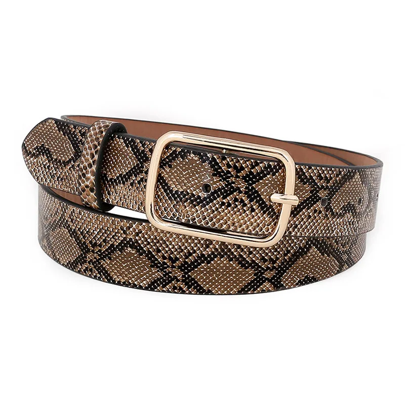 OLOME Vintage Snake Belt Female Leather PU Wide Punk Gold Metal Buckle Snakeskin Dress Waist Belt Women
OLOME Vintage Snake Belt Female Leather PU Wide Punk Gold Metal Buckle Snakeskin Dress Waist Belt Women