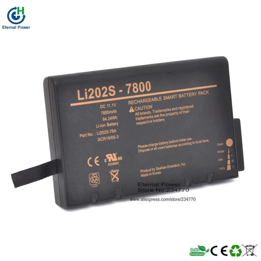 LI202S-7800 LI202S-78A Замена батареи для Blease Mcare300 Mcare 300D Spacelabs мониторы mCare 300146-0127-00 |