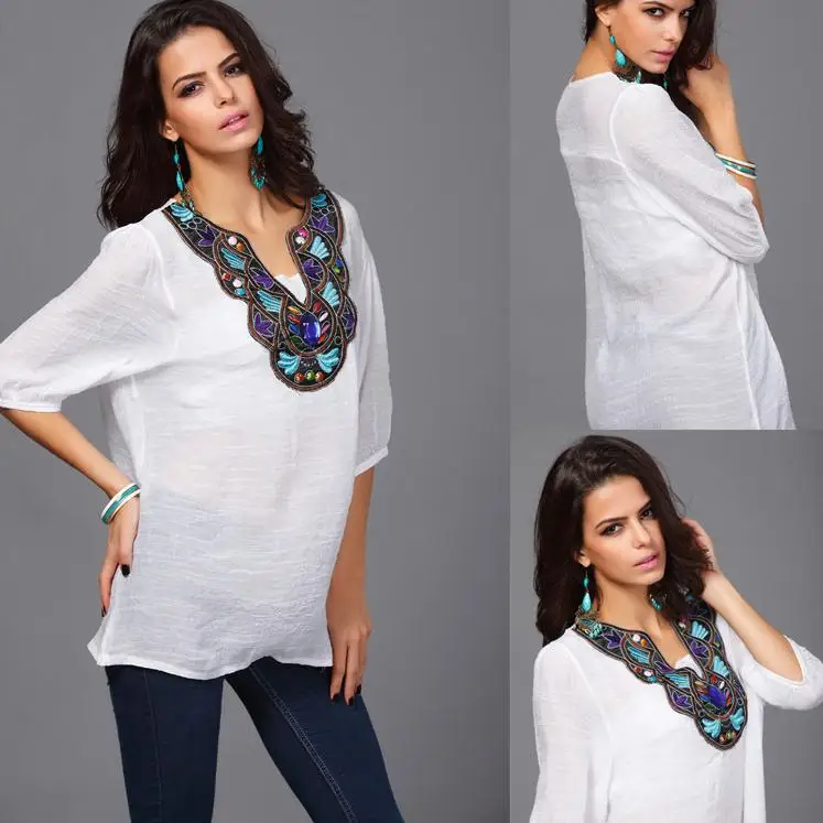 2019 new Promotions hot summer trendy cozy fashion women clothes casual girl blouse Diamond beaded lace shirt
2019 new Promotions hot summer trendy cozy fashion women clothes casual girl blouse Diamond beaded lace shirt