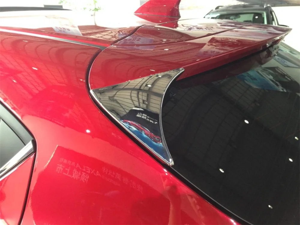 Chrome Rear Spoiler Wing Side Triangle Cover Trim for mazda 3 hatchbak 2014 2015 A style ,ABS,2pc/lot
Chrome Rear Spoiler Wing Side Triangle Cover Trim for mazda 3 hatchbak 2014 2015 A style ,ABS,2pc/lot