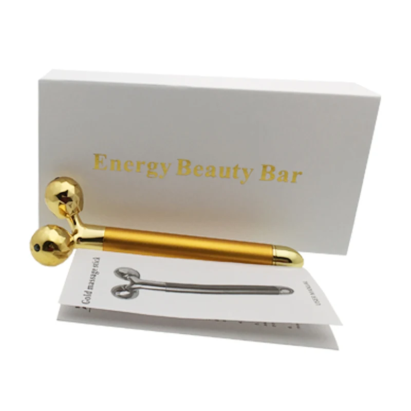 24K Golden Pulse Bar Y Shape Face Lift Roller Massager Facial Massage Instrument Beauty Tool For Face Lifting Wrinkle Remove
24K Golden Pulse Bar Y Shape Face Lift Roller Massager Facial Massage Instrument Beauty Tool For Face Lifting Wrinkle Remove