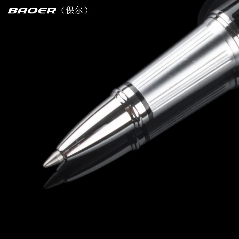 Baoer Executive Rollerball Pens Black and silver clip Stationery School&Office Supplies luxury writing gift pens
Baoer Executive Rollerball Pens Black and silver clip Stationery School&Office Supplies luxury writing gift pens