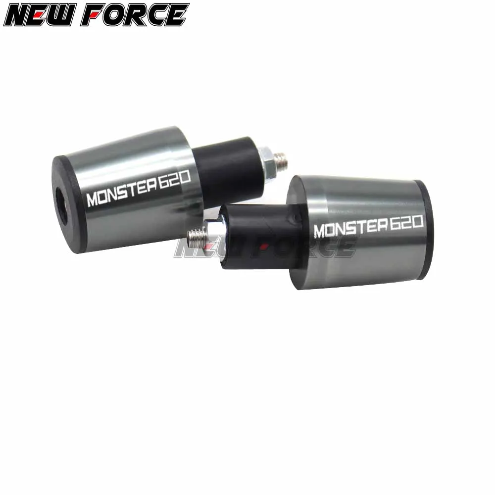 CNC 22MM Handlebar Grips Handle Bar Cap End P For Ducati 620 MONSTER 620 MTS 2003 2004 2005 2006