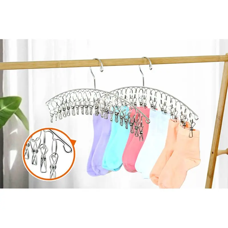 Windproof Clothes Hanger Laundry Socks Gloves Hanging Rack Stainless Steel Magic Fixed Clip Shelf Outdoor
Windproof Clothes Hanger Laundry Socks Gloves Hanging Rack Stainless Steel Magic Fixed Clip Shelf Outdoor
