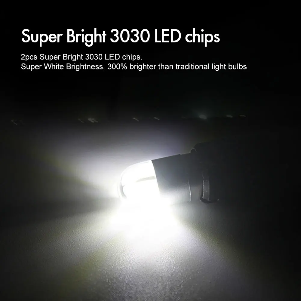 Safego LED T10 w5w Car Bulbs 2 SMD 3030 Super Bright White For Car Interior Exterior Dome License Plate Turn Signal Lights
Safego LED T10 w5w Car Bulbs 2 SMD 3030 Super Bright White For Car Interior Exterior Dome License Plate Turn Signal Lights