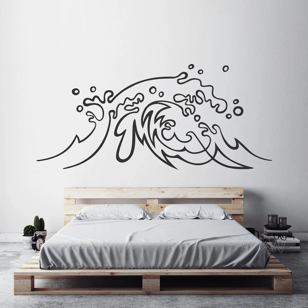 Ocean Wave Decal for Bedroom Waterproof Bathroom Decor Vinyl Wall Stickers Surf Art Decals Modern Decoration Wallpaper Z645
Ocean Wave Decal for Bedroom Waterproof Bathroom Decor Vinyl Wall Stickers Surf Art Decals Modern Decoration Wallpaper Z645