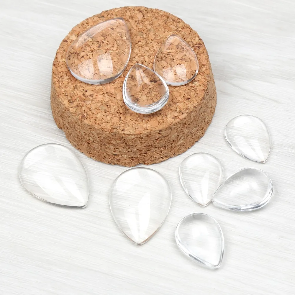 reidgaller 50pcs 18x25mm 13x18mm flatback teardrop transparent clear glass cabochons
reidgaller 50pcs 18x25mm 13x18mm flatback teardrop transparent clear glass cabochons