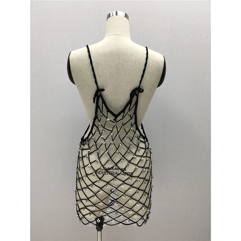 Sexy Summer Beach Dress Hollow Out Strap Sleeveless Women Transparent Bodycon Dress Nightclub Party Dress SJ1744V
Sexy Summer Beach Dress Hollow Out Strap Sleeveless Women Transparent Bodycon Dress Nightclub Party Dress SJ1744V