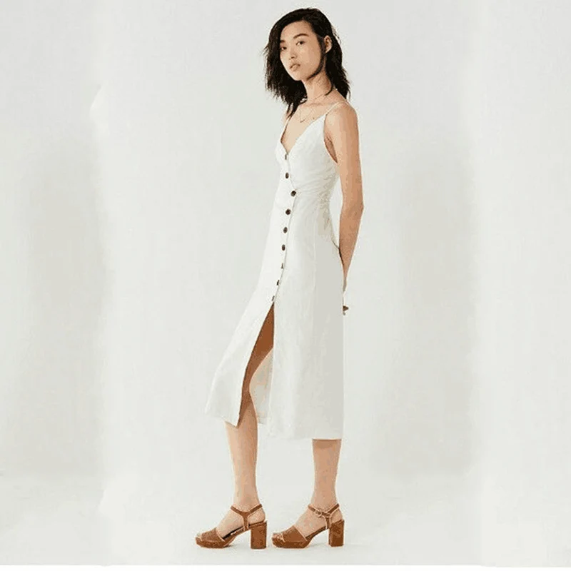 SHERAN Hollow out strap maxi dress women Causal backless summer dress female Button bow white dresses 2019 sexy beach dress
SHERAN Hollow out strap maxi dress women Causal backless summer dress female Button bow white dresses 2019 sexy beach dress
