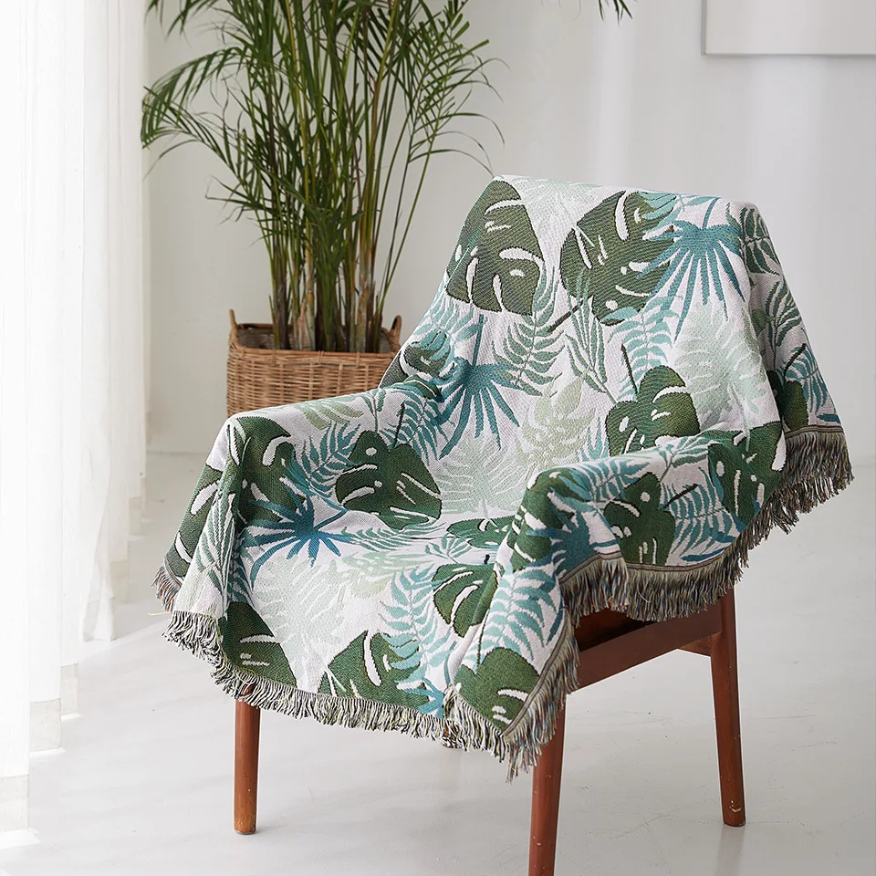 Green Leaves Plaids Blanket Carpet Throw furniture Covers Couch Sofa /Plane Cobertor Tassel Tapestry Tablecloth copri divano
Green Leaves Plaids Blanket Carpet Throw furniture Covers Couch Sofa /Plane Cobertor Tassel Tapestry Tablecloth copri divano