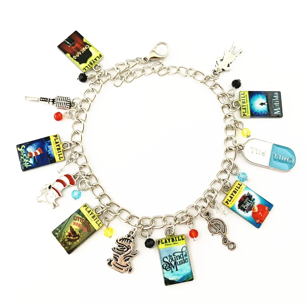 HBSWUI Broadway Dr Seuss Evita Kinky Boots West Side Story Charm Bracelet Classic TV Movie Gifts for Girls
HBSWUI Broadway Dr Seuss Evita Kinky Boots West Side Story Charm Bracelet Classic TV Movie Gifts for Girls