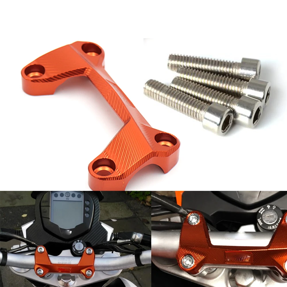 For DUKE 390 200 125 motorcycle CNC Aluminum Handlebar Risers Top Cover Clamp orange
For DUKE 390 200 125 motorcycle CNC Aluminum Handlebar Risers Top Cover Clamp orange