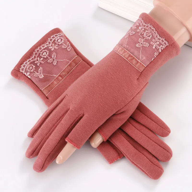 Lady Cotton Gloves Female Fashion Guantes Mujer Students Warm Luva Female Leather Fingers Gloves Luva Cashmere Feminina B-9173
Lady Cotton Gloves Female Fashion Guantes Mujer Students Warm Luva Female Leather Fingers Gloves Luva Cashmere Feminina B-9173