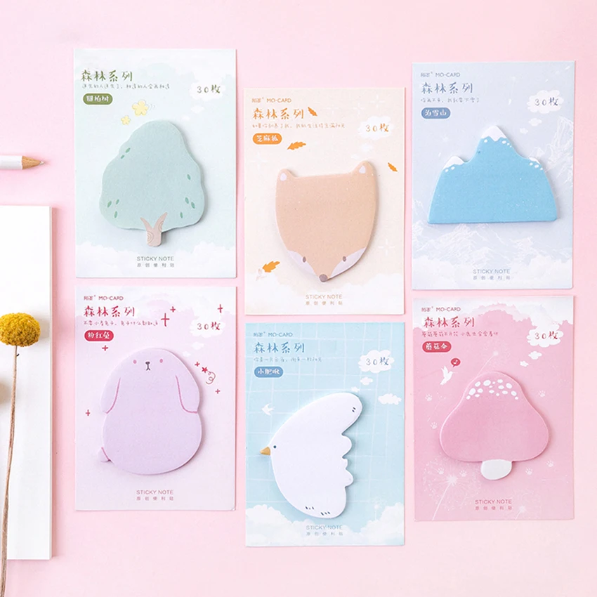 Forest Series Sticky Notes Tree Rabbit Fox Mushroom Snow Mountain Notepad 30 Sheets Memo Self-Stick Notes Schedule Marker
Forest Series Sticky Notes Tree Rabbit Fox Mushroom Snow Mountain Notepad 30 Sheets Memo Self-Stick Notes Schedule Marker