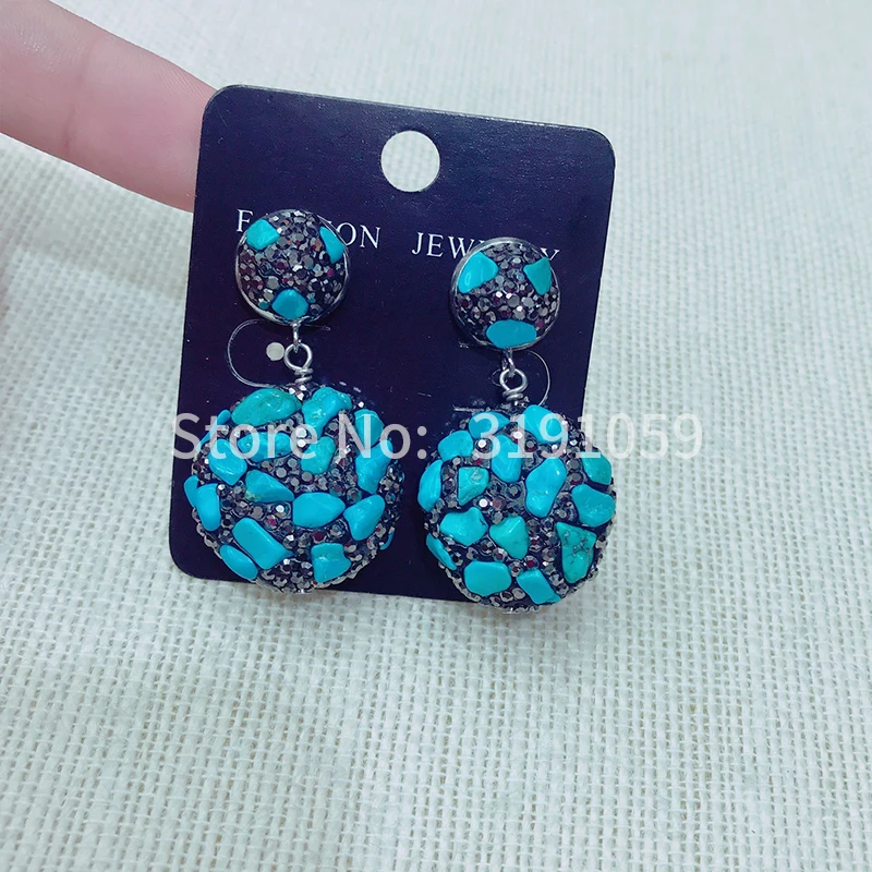 Bohemian style disk color set zircon European and American retro hot style earrings loose stone earrings ornaments women
Bohemian style disk color set zircon European and American retro hot style earrings loose stone earrings ornaments women