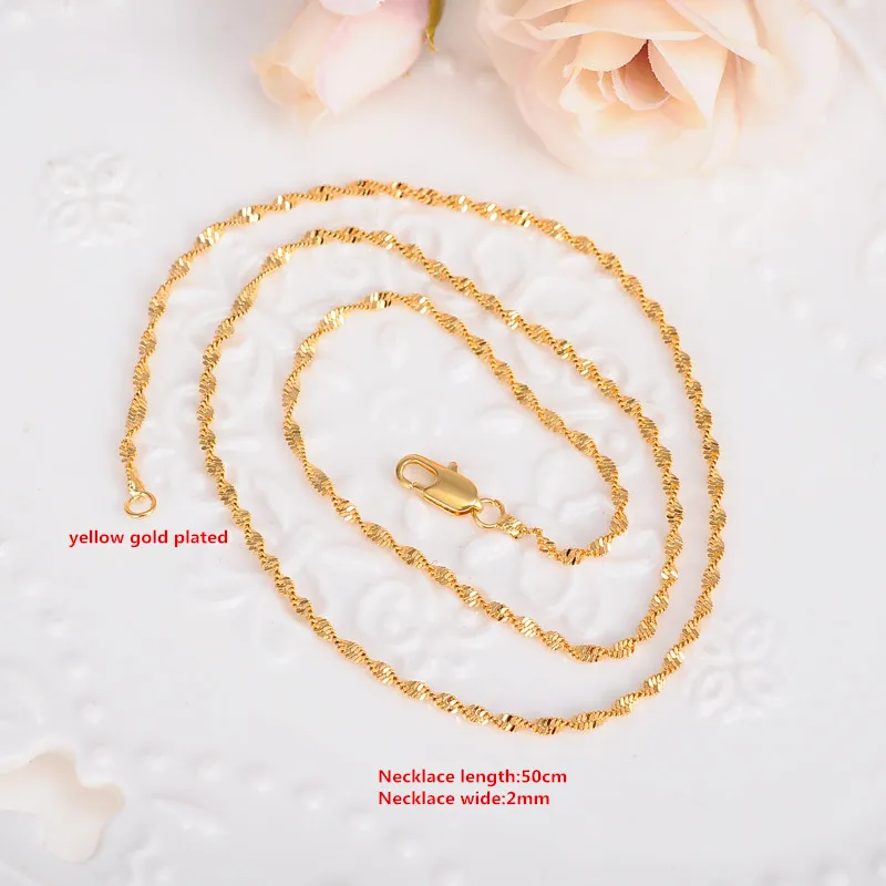 Bangrui Brand 4colors Chains Necklace For Men/Women Jewelry Gold Color 2MM Twisted Rope Chain Wholesale
Bangrui Brand 4colors Chains Necklace For Men/Women Jewelry Gold Color 2MM Twisted Rope Chain Wholesale