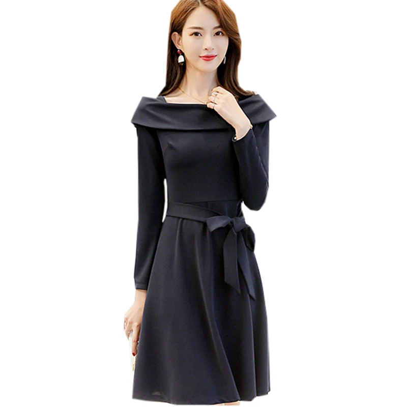 Fashion A-Line Dress 2018 Spring Women Sweet Bow Long Sleeve Slash Neck Casual Vestidos Female Elegant Ladies Dresses RE0400
Fashion A-Line Dress 2018 Spring Women Sweet Bow Long Sleeve Slash Neck Casual Vestidos Female Elegant Ladies Dresses RE0400