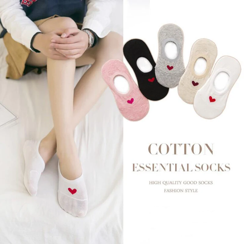 Women's Invisible Cotton Socks Heart socks ladies/Men boat socks Lady Necessity 1810
Women's Invisible Cotton Socks Heart socks ladies/Men boat socks Lady Necessity 1810