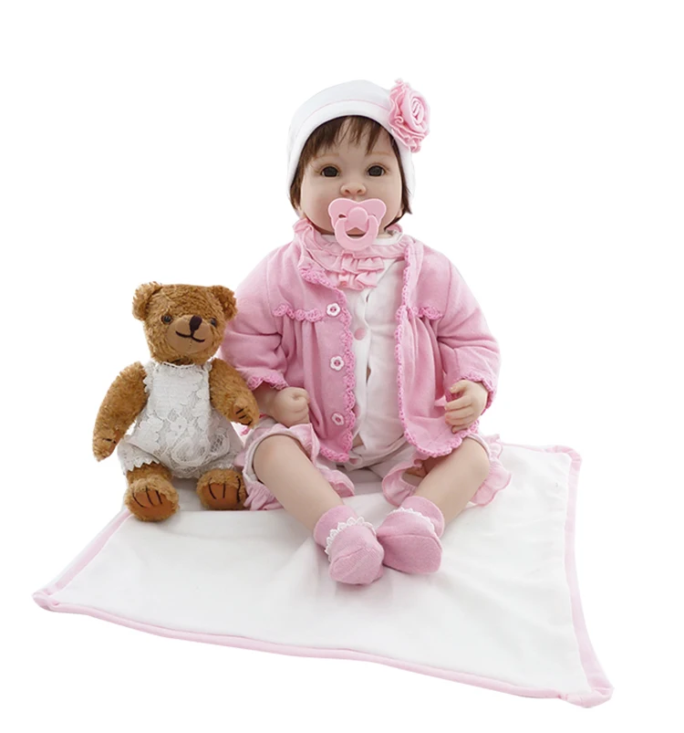 New Born Silicone Reborn baby doll 22inch soft touch bebe reborn girl toddler bonecas children gift high quality
New Born Silicone Reborn baby doll 22inch soft touch bebe reborn girl toddler bonecas children gift high quality