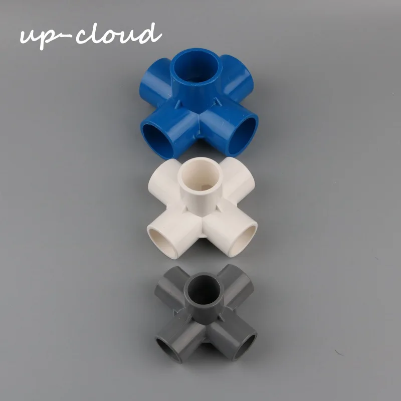 PVC 3D three-dimensional 5 way water pipe connector 20mm 25mm 32mm tube adapter garden irrigation fittings DIY shelf joint
PVC 3D three-dimensional 5 way water pipe connector 20mm 25mm 32mm tube adapter garden irrigation fittings DIY shelf joint