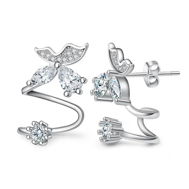 Hot sell fashion butterfly crystal 925 sterling silver ladies stud earrings jewelry Valentine's Day gift wholesale anti allergy
Hot sell fashion butterfly crystal 925 sterling silver ladies stud earrings jewelry Valentine's Day gift wholesale anti allergy