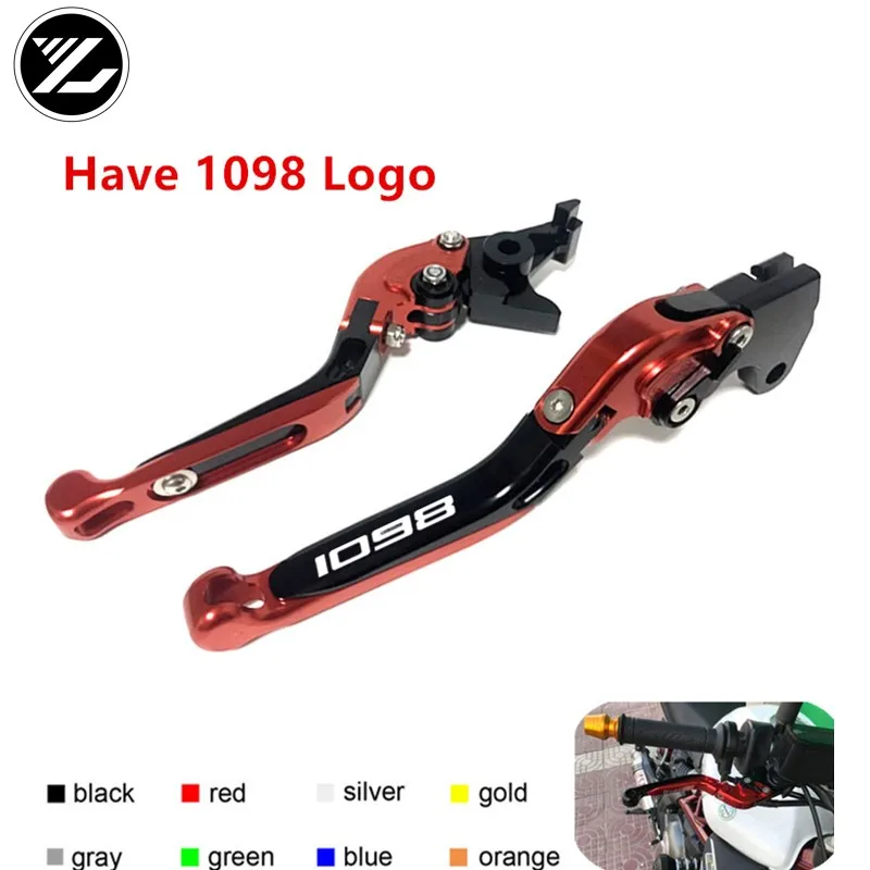 Have 1098 Logo for Ducati 1098 S Tricolor 2007 2008 Motorcycle Adjustable Folding Extendable Motor Brake Clutch Levers
Have 1098 Logo for Ducati 1098 S Tricolor 2007 2008 Motorcycle Adjustable Folding Extendable Motor Brake Clutch Levers