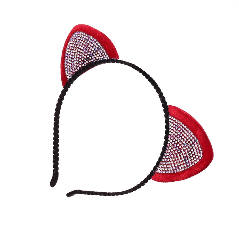 New Women Fashion Rhinestones Cartoon MINI Cat Headband Festival Halloween Party Headwear Girls Accessories Hairband
New Women Fashion Rhinestones Cartoon MINI Cat Headband Festival Halloween Party Headwear Girls Accessories Hairband