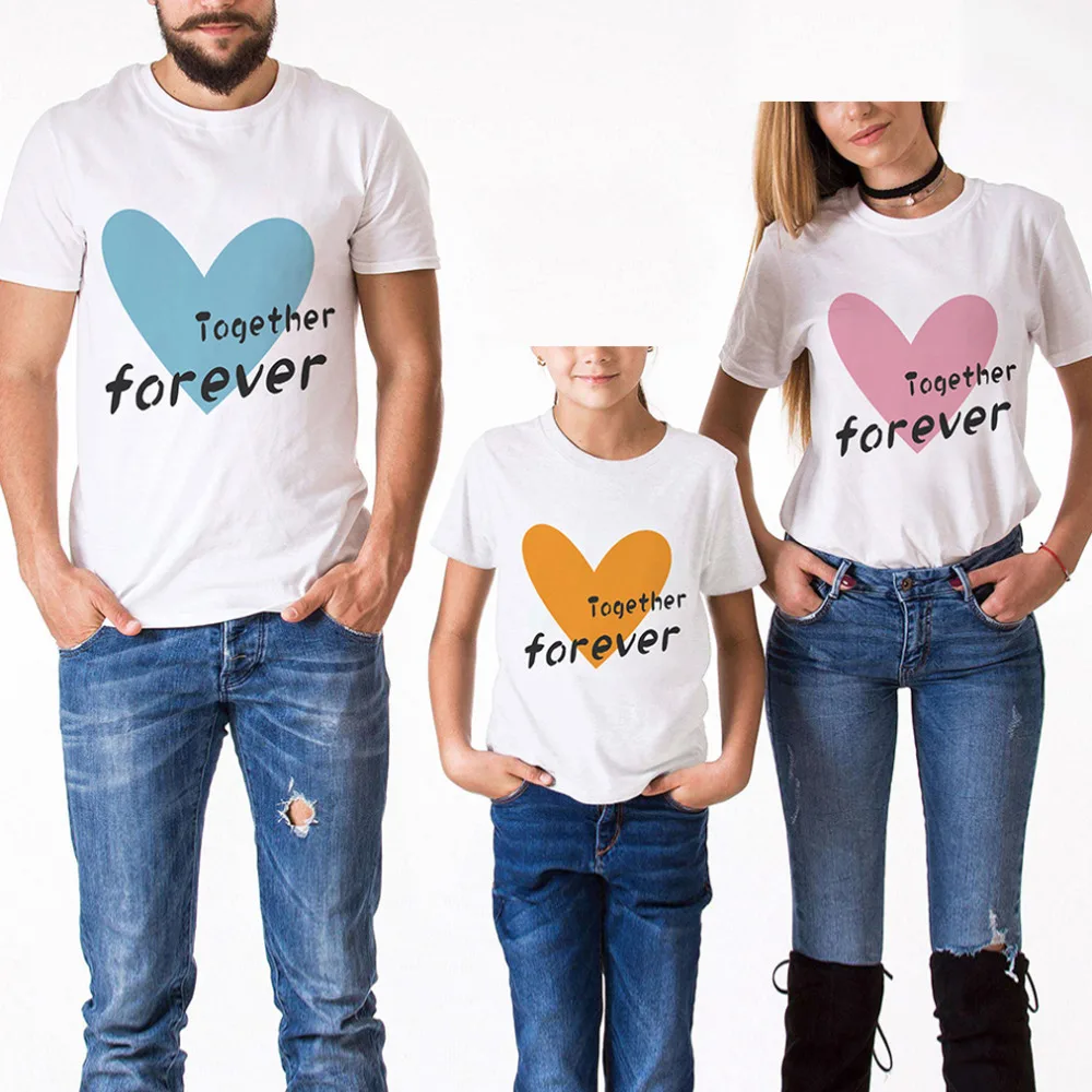 New Matching Family Clothes Cotton Tees Mom And Son Shirt Together Forever Love Print Short Sleeve T-Shirt For Mother Father Kid
New Matching Family Clothes Cotton Tees Mom And Son Shirt Together Forever Love Print Short Sleeve T-Shirt For Mother Father Kid