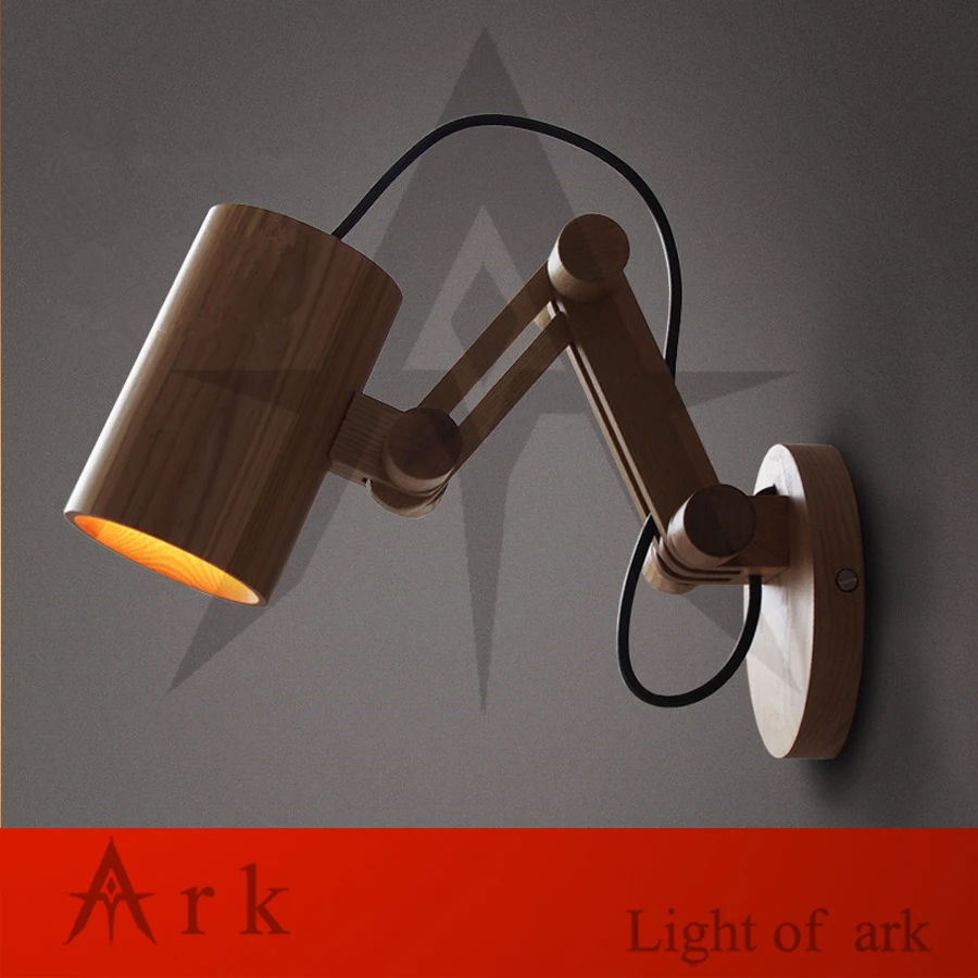 Ark light современный деревянный настенный светильник освещение для спальни дома