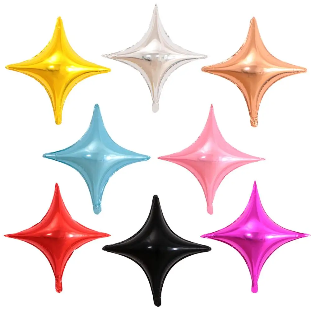 5pcs/lot 26inch Multicolor Four Corners Star Foil Balloons Baby Birthday Wedding Decoration Inflatable Star Air Globos
5pcs/lot 26inch Multicolor Four Corners Star Foil Balloons Baby Birthday Wedding Decoration Inflatable Star Air Globos