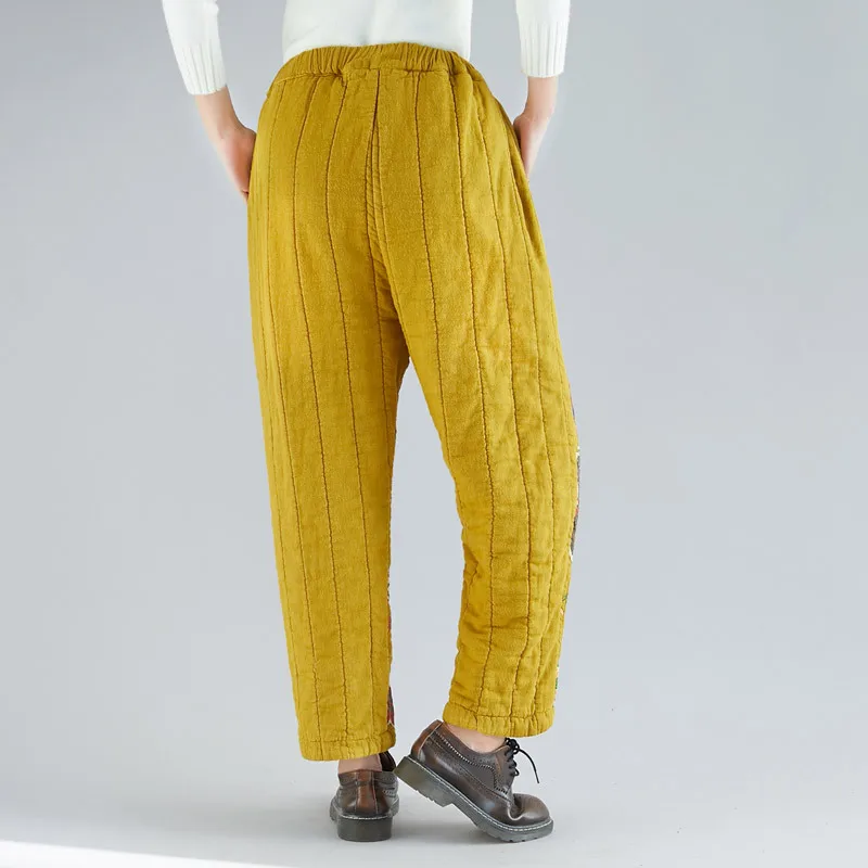 Female Literary Color Printing Drawstring Thin Quilted Pants Republic China Wind Thick L Casual Trousers
Female Literary Color Printing Drawstring Thin Quilted Pants Republic China Wind Thick L Casual Trousers