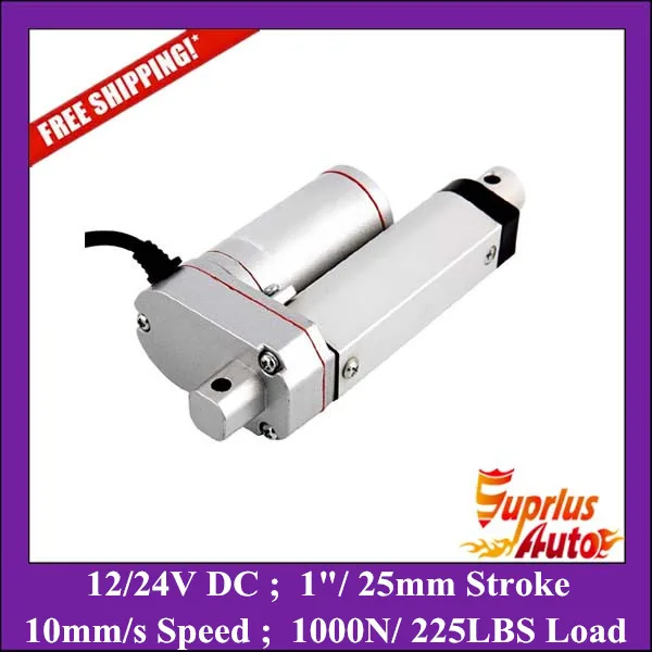 Free Shipping IP65 12V 25mm 1inch adjustable stroke 1000N 225LBS load 10mm/s speed mini industry heavy duty linear actuator
Free Shipping IP65 12V 25mm 1inch adjustable stroke 1000N 225LBS load 10mm/s speed mini industry heavy duty linear actuator