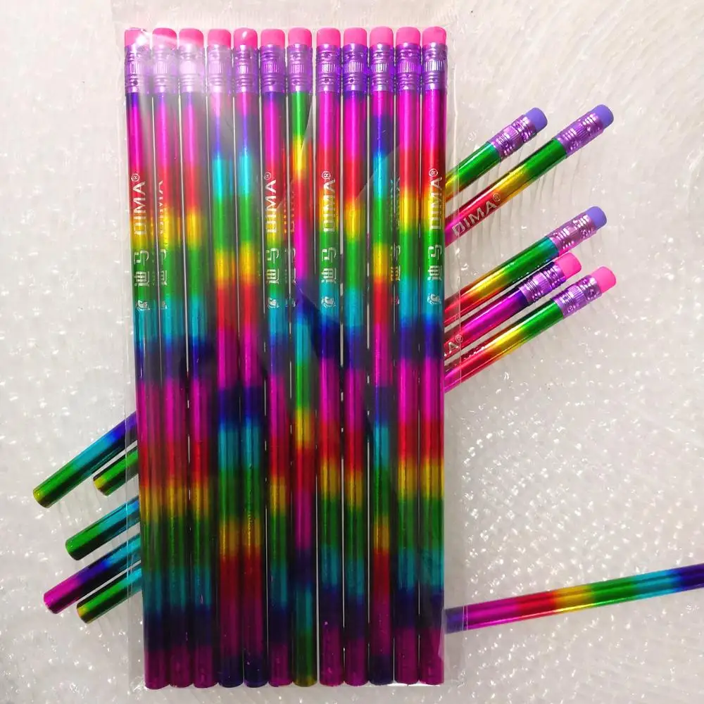 Limit shows 12Pcs Rainbow Pencil Wood Environmental protection Pencil Bright color Appearance Pencil school office writing
Limit shows 12Pcs Rainbow Pencil Wood Environmental protection Pencil Bright color Appearance Pencil school office writing