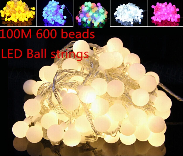 Fairy 100m 600 LED luminaria decoration Garland ball string lights christmas new year holiday party wedding luminarias lamps
Fairy 100m 600 LED luminaria decoration Garland ball string lights christmas new year holiday party wedding luminarias lamps