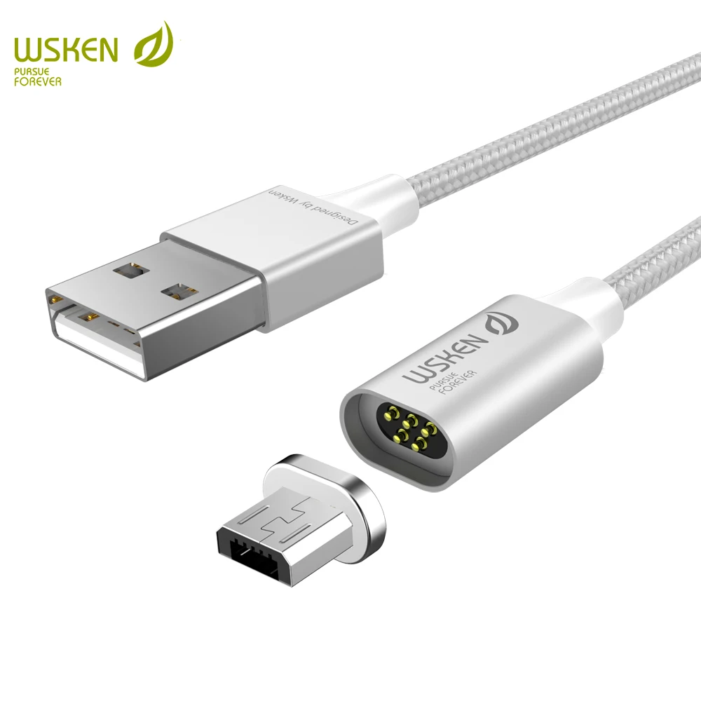 WSKEN lite2 micro USB кабель для быстрой зарядки Магнитный Samsung Huawei Xiaomi устройство
