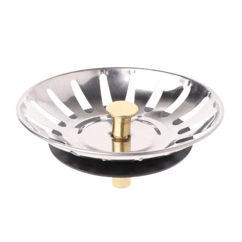 Kitchen Stainless Steel Basin Drain Dopant Sink Strainer Basket Waste Filter 
Kitchen Stainless Steel Basin Drain Dopant Sink Strainer Basket Waste Filter
