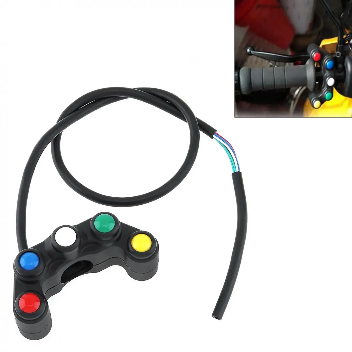 7/8'' 22MM Motorcycle Handlebar Control Switch 5 Button Array Handlebar Switches Assembly Handle Bar Switch for Yamaha/Suzuki
7/8'' 22MM Motorcycle Handlebar Control Switch 5 Button Array Handlebar Switches Assembly Handle Bar Switch for Yamaha/Suzuki