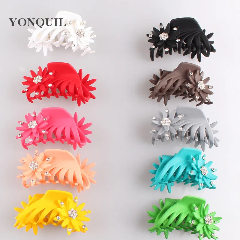 Women's Crystal Hair Accessories 9 CM Hair Claws Girl's FLOWER Hairpins Ladies Hair Barrettes Fashion Headwear 6PCS/LOT SYHC62
Women's Crystal Hair Accessories 9 CM Hair Claws Girl's FLOWER Hairpins Ladies Hair Barrettes Fashion Headwear 6PCS/LOT SYHC62