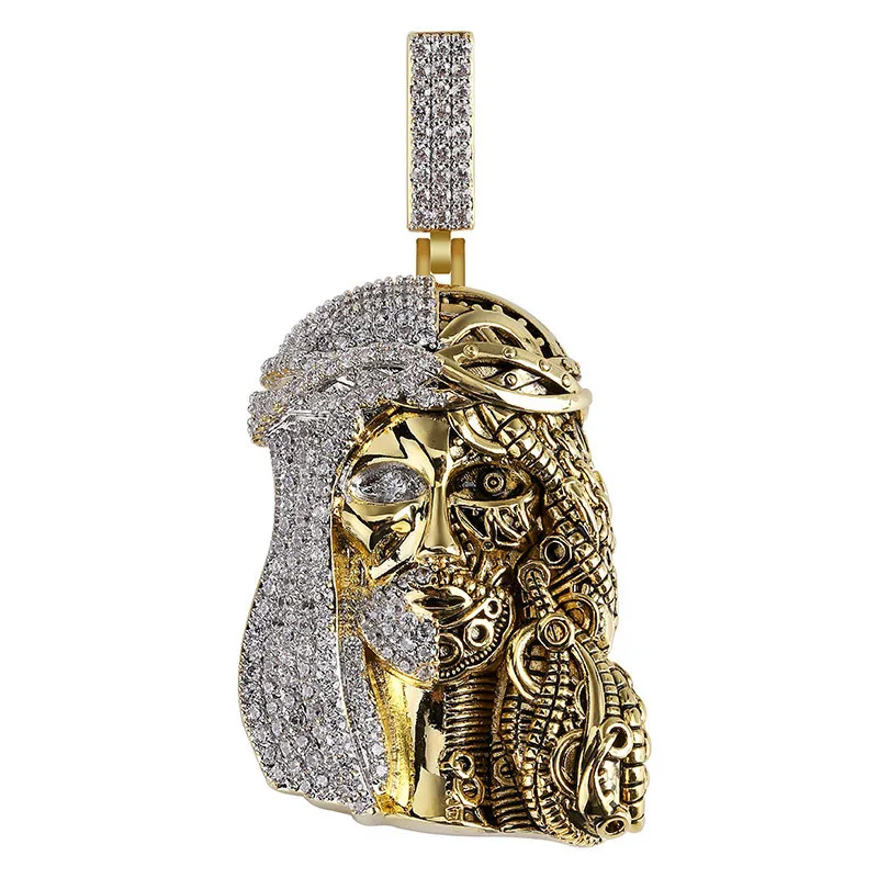 Hip Hop Jewelry Iced Out Religious Ghost Jesus Head Pendant Necklaces For Men Cubic Zirconia Fashion Jewelry Gifts
Hip Hop Jewelry Iced Out Religious Ghost Jesus Head Pendant Necklaces For Men Cubic Zirconia Fashion Jewelry Gifts