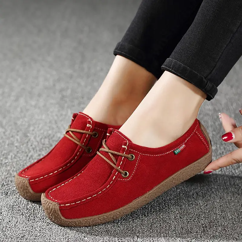 Flats shoes woman genuine leather loafers shoes lace-up folding moccasins foldable square toe women casual shoes ladies sneakers
Flats shoes woman genuine leather loafers shoes lace-up folding moccasins foldable square toe women casual shoes ladies sneakers