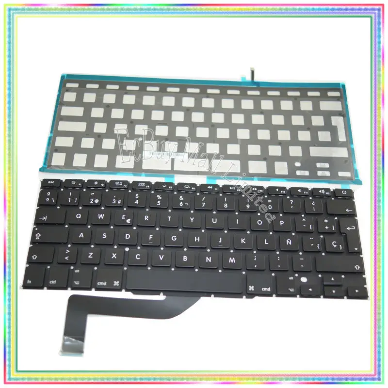 Совершенно новая испанская клавиатура SP с подсветкой для Macbook Retina 15,4 дюйма A1398 2013 2014 2015 лет
Совершенно новая испанская клавиатура SP с подсветкой для Macbook Retina 15,4 дюйма A1398 2013 2014 2015 лет