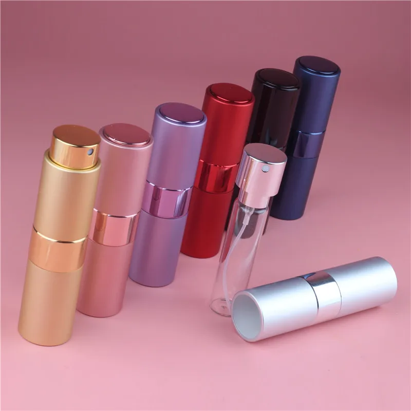 15ML 28MM*103MM Fashion Can Be Rotated Anodized Aluminum Perfume Bottle With Atomizer Empty Glass Parfum Case For Traveler
15ML 28MM*103MM Fashion Can Be Rotated Anodized Aluminum Perfume Bottle With Atomizer Empty Glass Parfum Case For Traveler