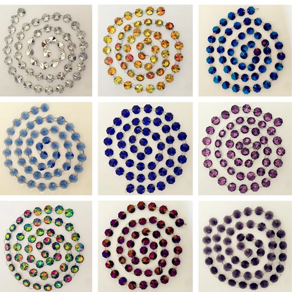 1meter 14mm In 2 Holes Octagon Beads With Chain Rings With A Hook Garland Bead Strands DIY & Parts
1meter 14mm In 2 Holes Octagon Beads With Chain Rings With A Hook Garland Bead Strands DIY & Parts