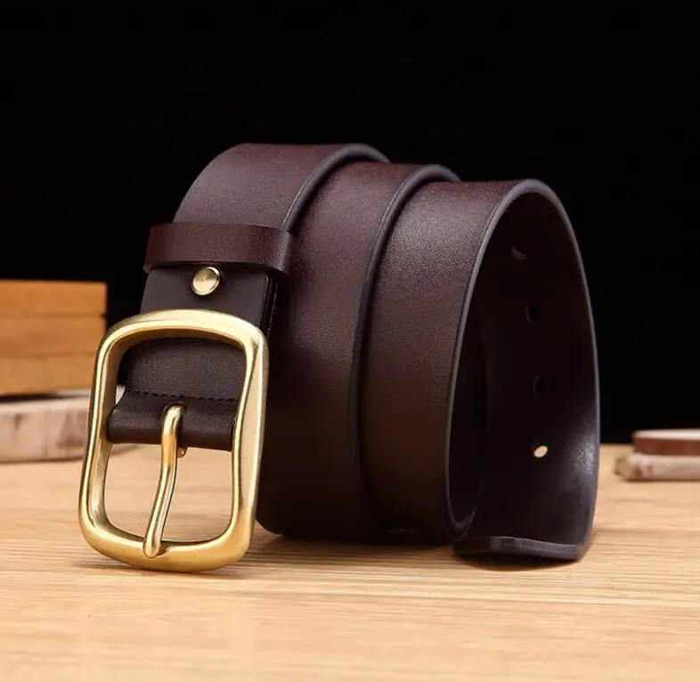 thick cow genuine black brown leather luxury strap male belts for men new fashion classice vintage Copper buckle men belt
thick cow genuine black brown leather luxury strap male belts for men new fashion classice vintage Copper buckle men belt