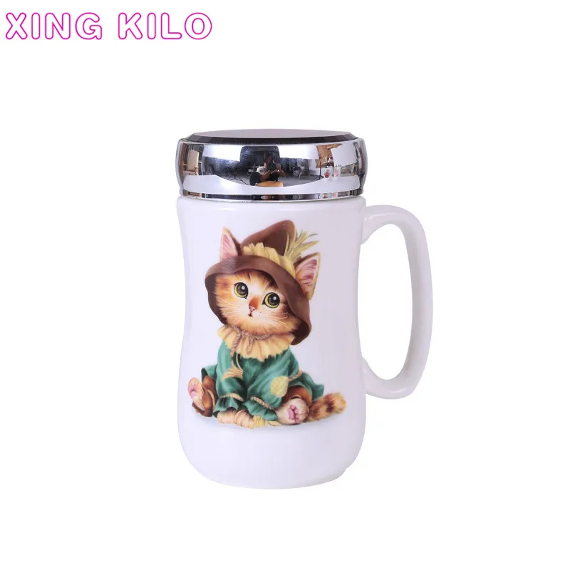 XING KILO Ceramic drinking cup mug with lid large capacity milk cup cartoon couple creative mirror
XING KILO Ceramic drinking cup mug with lid large capacity milk cup cartoon couple creative mirror