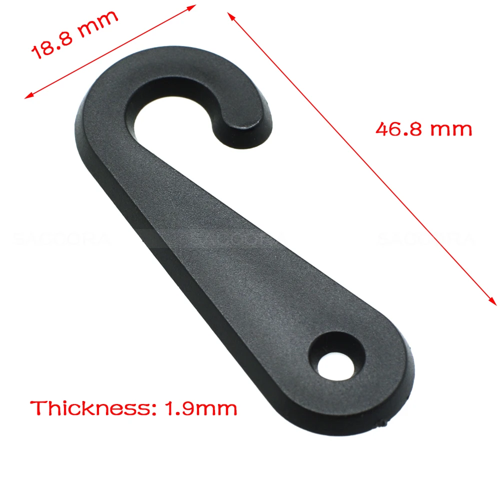 47*19mm Plastic Sock Hook Hanger For Sock Stocking Packaging And Displaying Black
47*19mm Plastic Sock Hook Hanger For Sock Stocking Packaging And Displaying Black