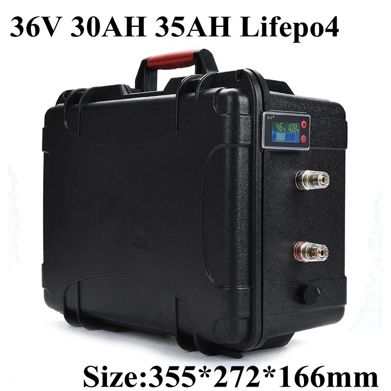 Waterproof 36V 35Ah Lifepo4 Battery 30Ah Lithium Iron Phosphate Battery Electric Bike Scooter Power Motor with BMS + 10A Charger
Waterproof 36V 35Ah Lifepo4 Battery 30Ah Lithium Iron Phosphate Battery Electric Bike Scooter Power Motor with BMS + 10A Charger