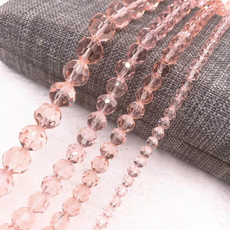 4/6/8/10mm pink 32 Faceted Austria Transparent Faceted Crystal Ball Beads Spacer Beads for Necklace and DIY Bracelet Making #13
4/6/8/10mm pink 32 Faceted Austria Transparent Faceted Crystal Ball Beads Spacer Beads for Necklace and DIY Bracelet Making #13