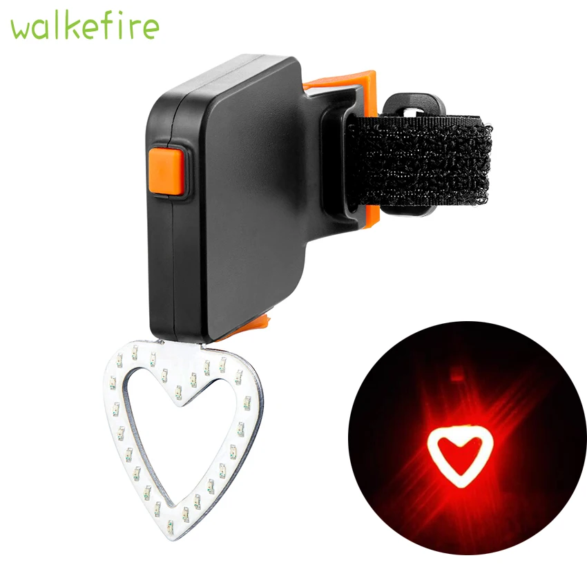 Walkfire Heart Shape Bicycle Tail Light Bike LED Lamp MTB Cycling Safety Warning Seatpost Rear Light Sports Bicycle Accessories
Walkfire Heart Shape Bicycle Tail Light Bike LED Lamp MTB Cycling Safety Warning Seatpost Rear Light Sports Bicycle Accessories